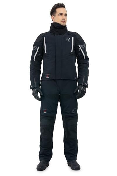 Shield-R Gore-Tex Pro Erkek Kışlık Motosiklet Montu Siyah/Beyaz-990