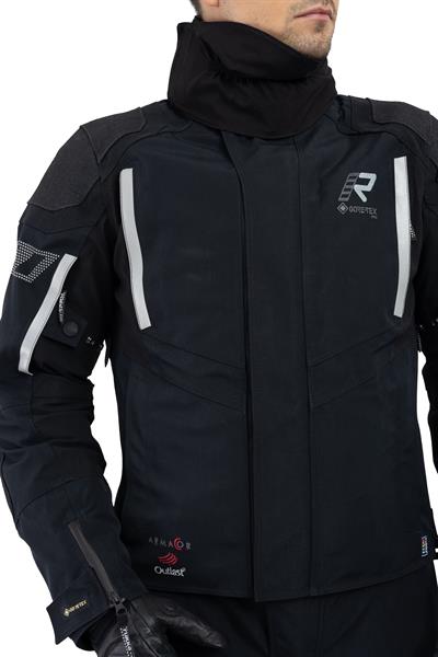 Shield-R Gore-Tex Pro Erkek Kışlık Motosiklet Montu Siyah/Beyaz-990