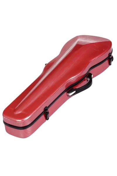 Fiber Kırmızı Desenli 4/4 Keman Kutusu (HARDCASE)