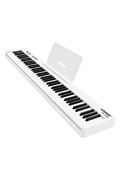 KÖHNER FX-220 Katlanabilir, Taşınabilir, Şarjlı Dijital Piyano (Dinamik Klavyeli, Tuş Hassasiyetli 88 Tuş)