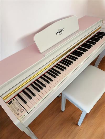 MARCİA MK-900 WH Dijital Konsol Piyano, Bluetooth, Tuş Hassasiyeti, 88 Tuşlu, Kapaklı (KULAKLIK VE TABURE)