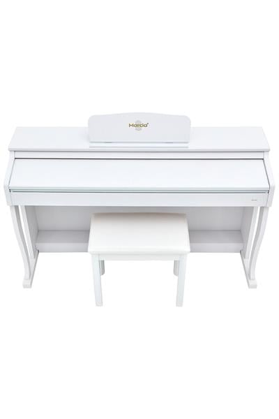 MARCİA MK-880 WH Dijital Konsol Piyano, Bluetooth, Tuş Hassasiyeti, 88 Tuşlu, Kapaklı (KULAKLIK VE TABURE)