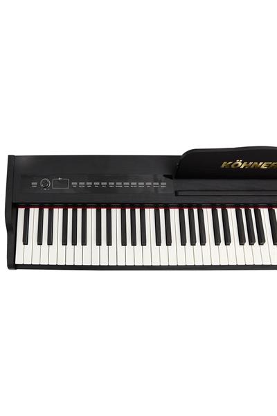 KÖHNER SLP-225 BK Dijital Konsol Piyano, Bluetooth, Tuş Hassasiyeti, 88 Tuşlu (KULAKLIK VE TABURE)