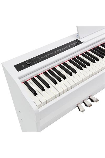 KÖHNER SLP-225 WH Dijital Konsol Piyano, Bluetooth, Tuş Hassasiyeti, 88 Tuşlu (KULAKLIK VE TABURE)