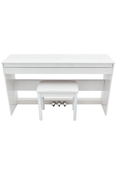 KÖHNER SLP-245 WH Dijital Konsol Piyano, Bluetooth, Tuş Hassasiyeti, 88 Tuşlu, Kapaklı (KULAKLIK VE TABURE)