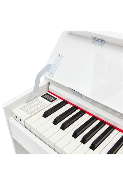 KÖHNER SLP-245 WH Dijital Konsol Piyano, Bluetooth, Tuş Hassasiyeti, 88 Tuşlu, Kapaklı (KULAKLIK VE TABURE)