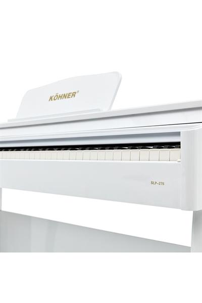 KÖHNER SLP-275 Wh Dijital Konsol Piyano, Bluetooth, Tuş Hassasiyeti, 88 Tuşlu, Kapaklı (ve Tabure )