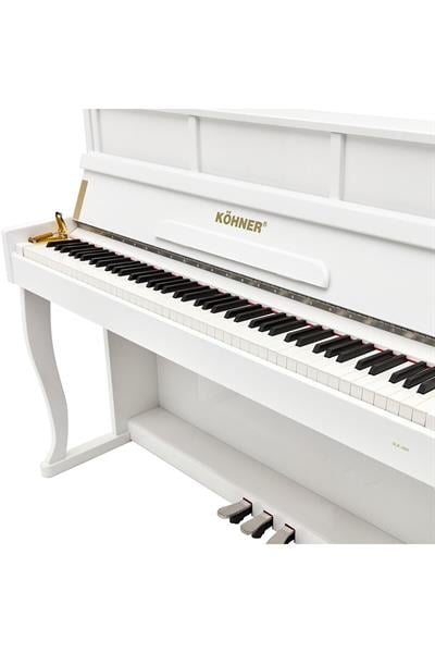 KÖHNER SLP-980 WH Dijital Duvar Piyano, Bluetooth, Tuş Hassasiyeti, 88 Tuşlu, Kapaklı (KULAKLIK VE TABURE)