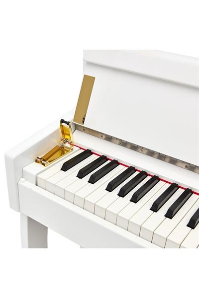 KÖHNER SLP-980 WH Dijital Duvar Piyano, Bluetooth, Tuş Hassasiyeti, 88 Tuşlu, Kapaklı (KULAKLIK VE TABURE)