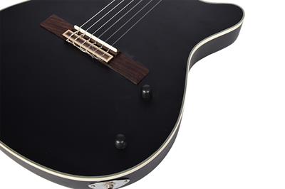 Tayste CG-100EQ BK Silent Elektro Klasik Gitar