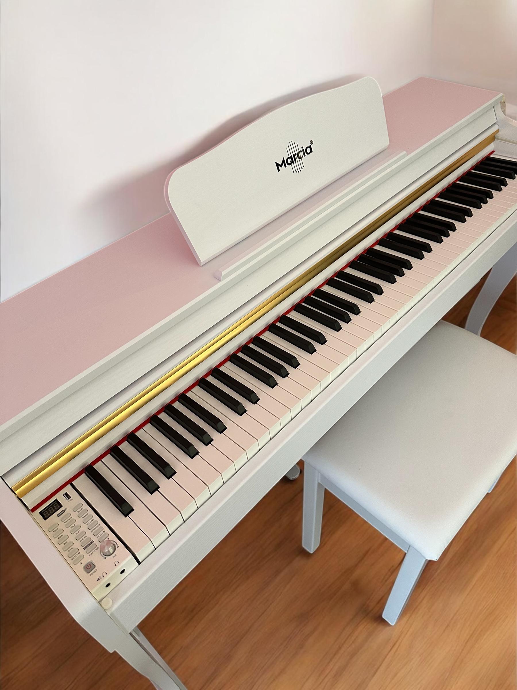 MARCİA MK-900 WH Dijital Konsol Piyano, Bluetooth, Tuş Hassasiyeti