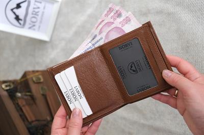 Bozuk Para Gözlü Hakiki Deri Cüzdan Taba 1000