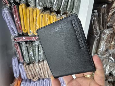 Bozuk Para Gözlü Hakiki Deri Cüzdan Parlak Siyah 1032