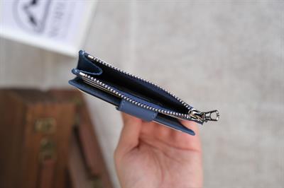 Çıtçıtlı Fermuarlı Kartlık Mavi 1253
