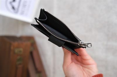 Çıtçıtlı Fermuarlı Kartlık Siyah 1253