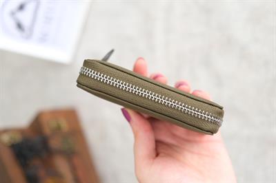 Fermuarlı Unisex Kartlık Cüzdan Yeşil 1169