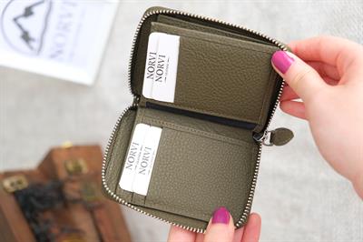 Fermuarlı Unisex Kartlık Cüzdan Yeşil 1169