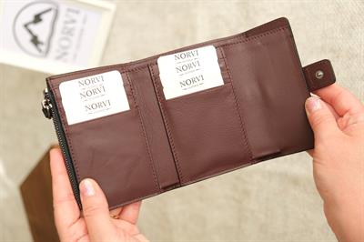 Garnili Kadın Cüzdan Bordo – Siyah 1176