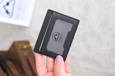 Hakiki Deri Cüzdan Kartlık Siyah 1122