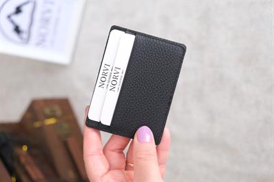 Hakiki Deri Cüzdan Kartlık Siyah 1122