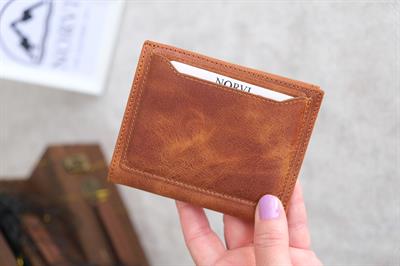 Hakiki Deri Cüzdan Kartlık Taba 1122