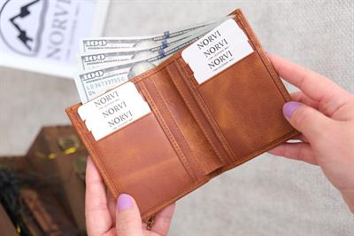 Hakiki Deri Cüzdan Kartlık Taba 1122