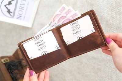 Hakiki Deri Cüzdan Kartlık Taba 1161