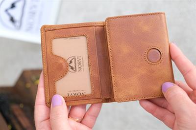 Hakiki Deri Cüzdan Mıknatıslı Taba 1125