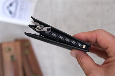 Hakiki Deri Cüzdan Siyah Renk - Kadın Erkek Kullanımlı Unisex 1237