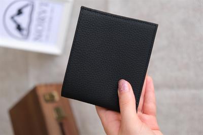 Hakiki Deri Gizli Fermuarlı Erkek Cüzdan Kartlık Siyah 1202