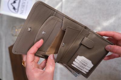 Hakiki Deri Kadın Cüzdan Vizon 1222