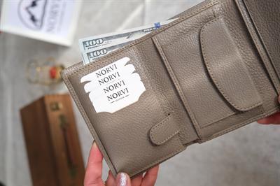 Hakiki Deri Kadın Cüzdan Vizon 1222