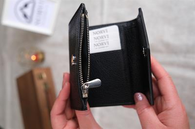 Hakiki Deri Zarf Cüzdan Siyah 1216