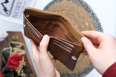 Kartlıklı Kadın Hakiki Deri Cüzdan Taba 1355