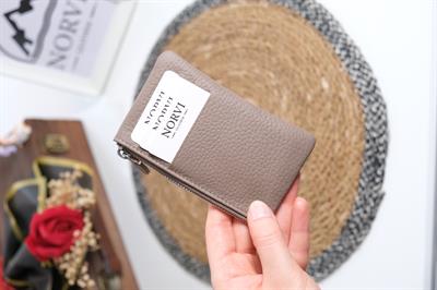 Kartlıklı Kadın Hakiki Deri Cüzdan Açık Vizon 1355