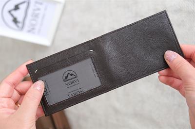 Klasik Hakiki Deri Cüzdan Koyu Kahverengi 1003