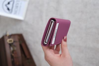 Mekanizmalı Otomatik Hakiki Deri Kartlık Pembe 1041