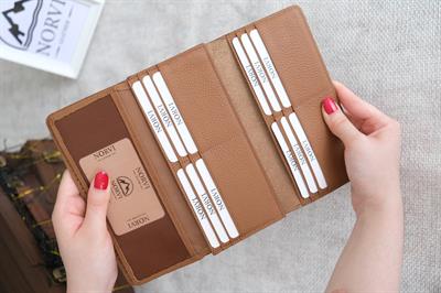 Saraciye Dikişli Telefon Bölmeli Hakiki Deri Cüzdan Taba 1052