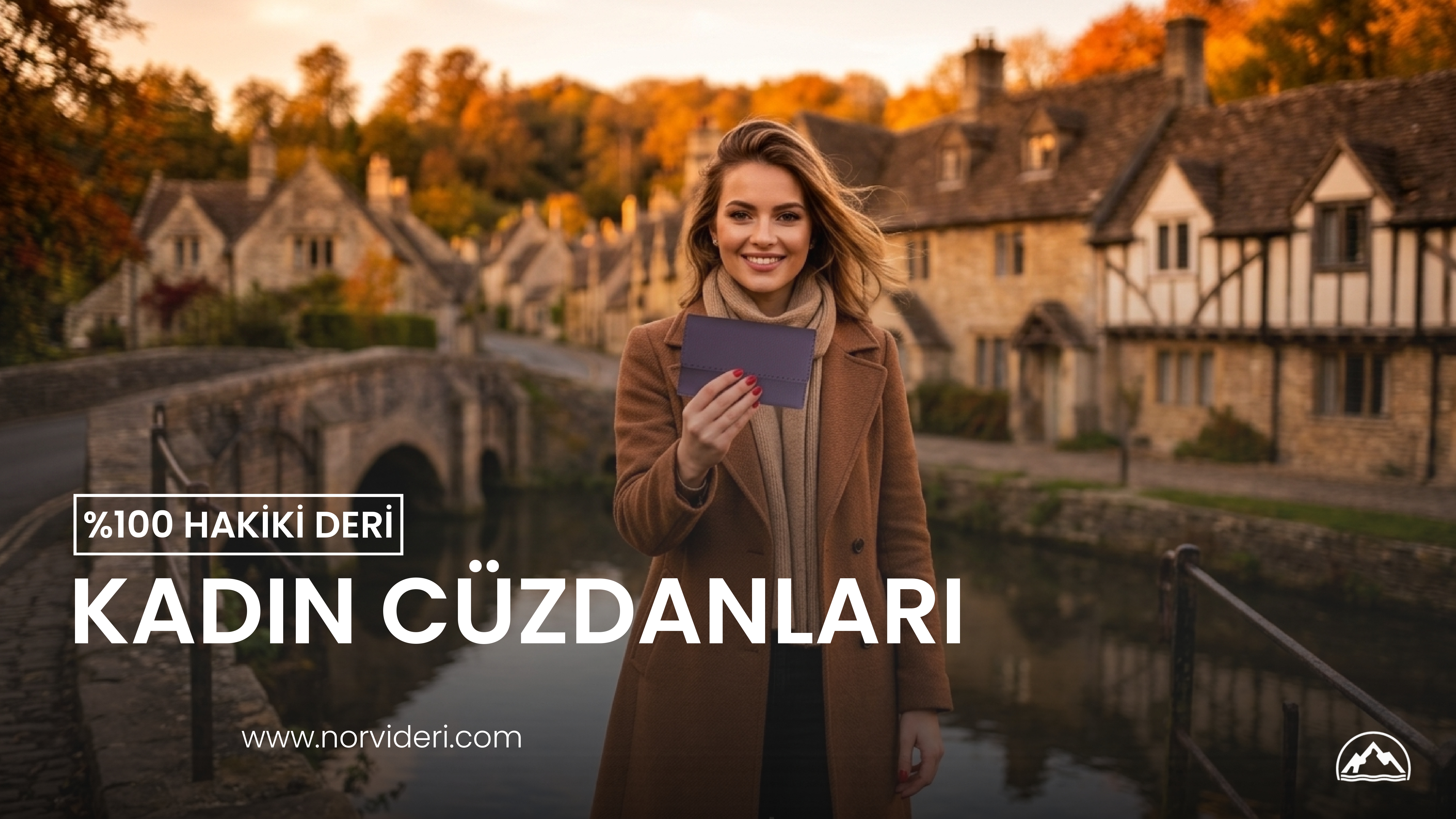 %100 Hakiki Deri Kadın Cüzdanları