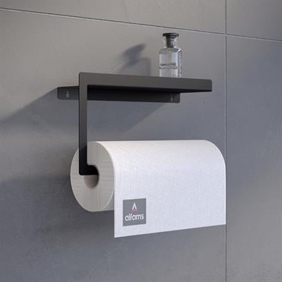 Alfams Modern Raflı Paslanmaz Çelik Metal Rulo Kağıt Havluluk Peçetelik – Banyo & Mutfak Düzenleyici