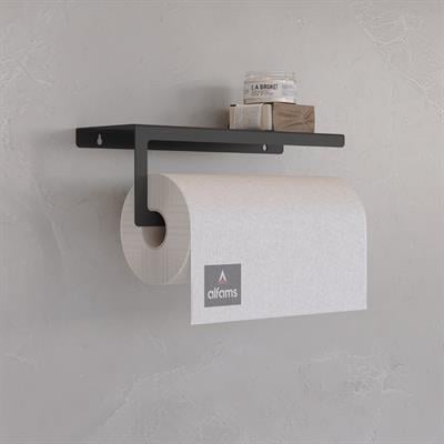 Alfams Modern Raflı Paslanmaz Çelik Metal Rulo Kağıt Havluluk Peçetelik – Banyo & Mutfak Düzenleyici