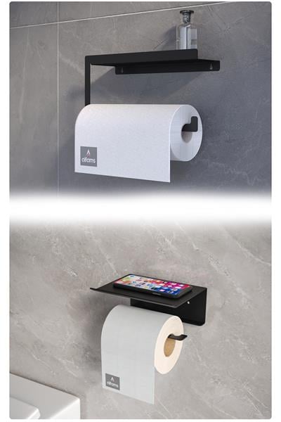 Metal İkili Set – Tuvalet Kağıtlık ve Havlu Askısı | Modern Banyo ve Mutfak Düzenleyici