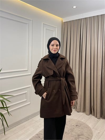 KISA KAŞE KABAN KAHVERENGİ