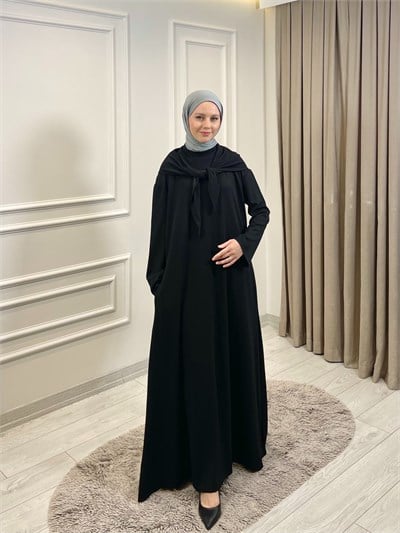 ŞAL ELBİSE SİYAH