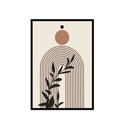 Bohem Kahve Güneş Detay Tablo KZY-BHM-237