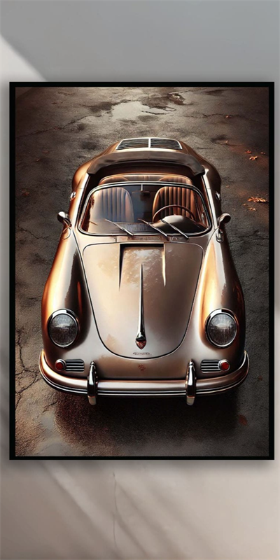 Bronz Detay Araba Tablo KZY-UV-5075