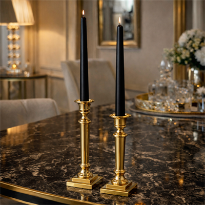 Düz Model Şamdan Mum I KZY-LMN-247