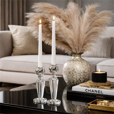 Düz Model Şamdan Mum I KZY-LMN-247