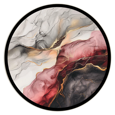 Ebruli Detay Yuvarlak Tablo I  KZY-CDA-462