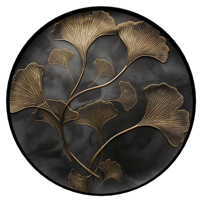 Gingko Biloba Eskitme Yuvarlak Tablo KZY-CDA-491